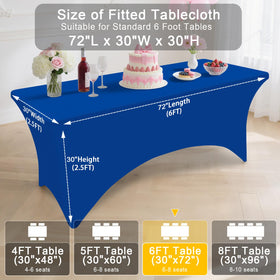 Smiry 2-pack table cover fits rectangular tables for versatile setups.