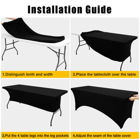 Smiry 96x30x30 inches fits an eight-foot rectangular table