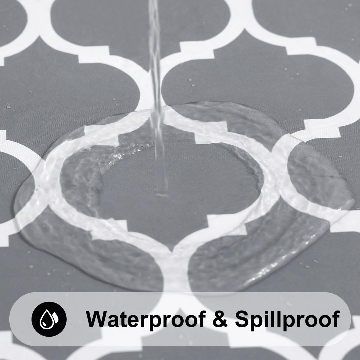 Smiry waterproof vinyl surface, easy wipe-clean after spills.