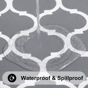 Smiry waterproof vinyl surface, easy wipe-clean after spills.