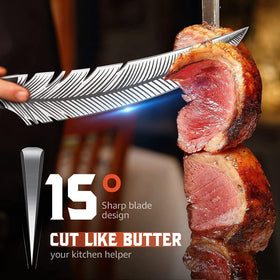 Smith Chu Huusk full tang handle enhances control during precision slicing.