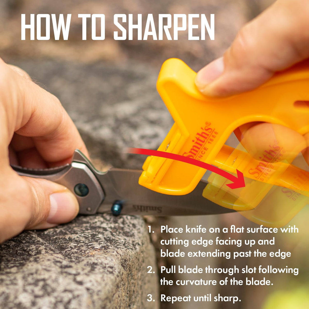Smith's JIFF-S left- and right-handed scissors sharpening compatibility.