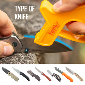 Smith's JIFF-S pocket knife sharpener for on-the-go maintenance.