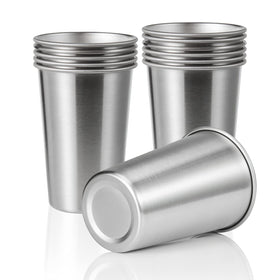 SMLIXE 12-pack 16oz pint cups—durable and reusable for everyday use.