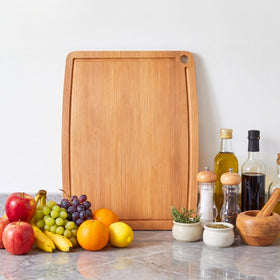 SMLIXE bamboo cutting board easy to clean with rinse