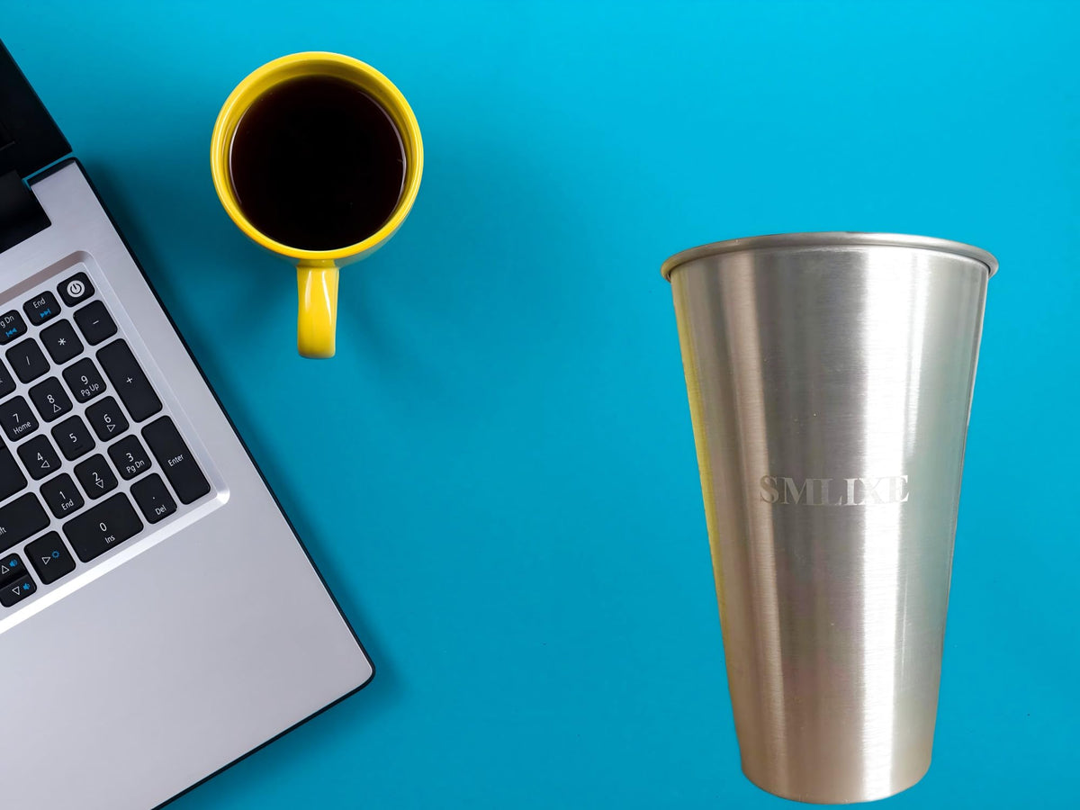 SMLIXE unbreakable stainless steel drinking glasses ideal for outdoor adventures.