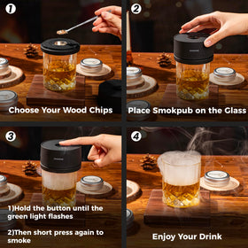 Smokpub gift box packaging presents a premium whiskey accessory