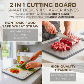 Smoky Supply USA double-sided design provides versatile surfaces for meats and produce.