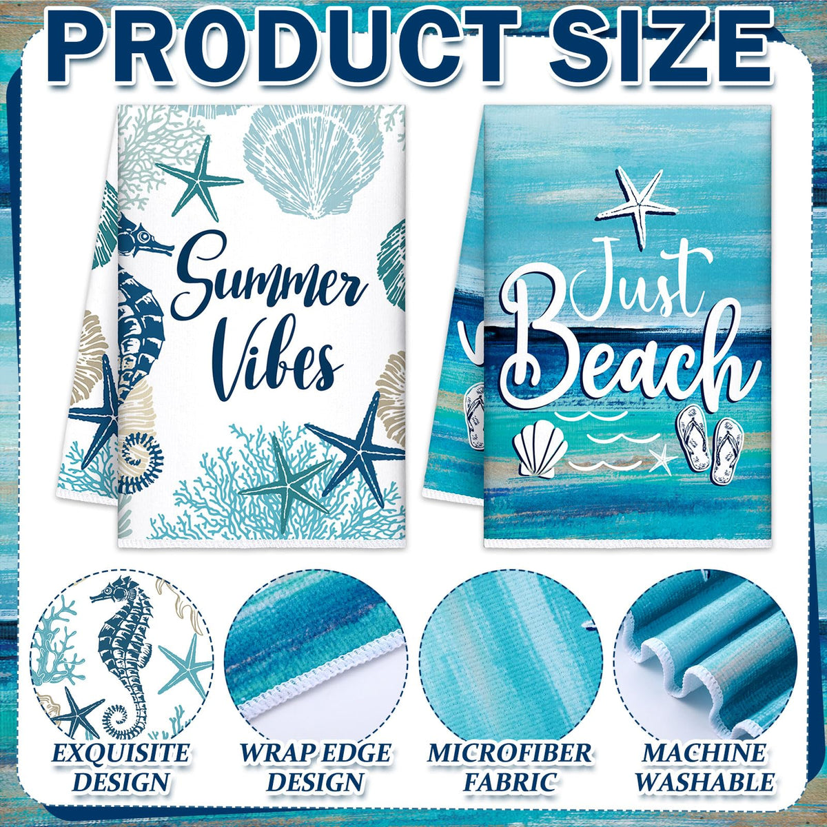 SmoothNovelty microfiber towel close-up highlighting softness and quick-dry fabric.