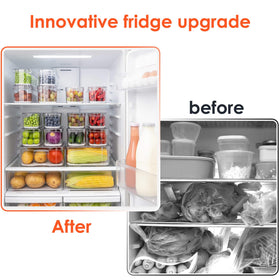 SMRCAD 8-pack keeps fridge, freezer, and pantry organized.