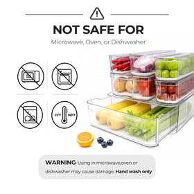 SMRCAD clear bin with lid protects ingredients and reduces clutter