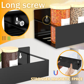 SMRCAD deep-rack design holds jars and condiments without cabinet clutter.