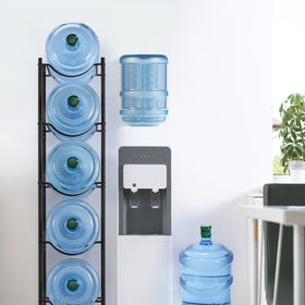 Smusei 5-tier detachable rack, side view showing adjustable tiers for flexible storage