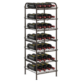smusei 7-tier rack keeps beverages organized at a glance.