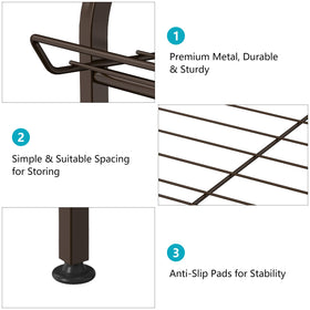smusei durable metal construction resists rust for long-lasting storage.