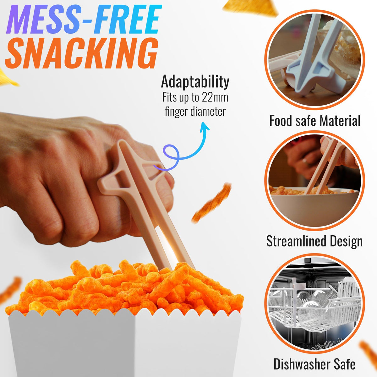 Gamers use SNACTIV LITE chopsticks during intense play