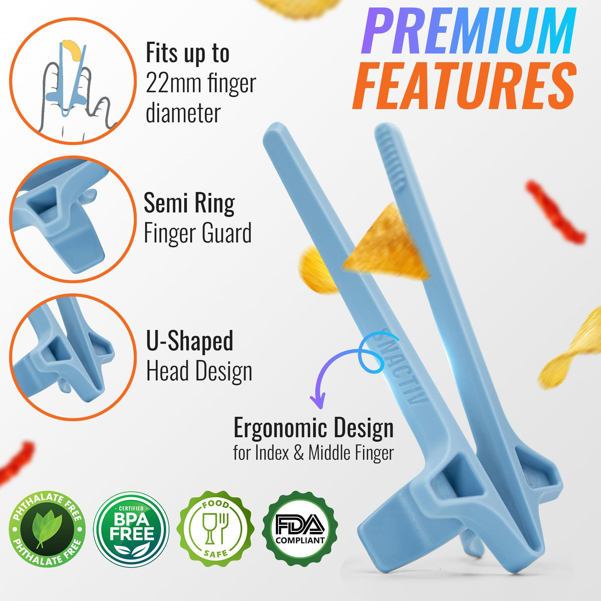 SNACTIV LITE made from BPA-free ABS material for safe snacking