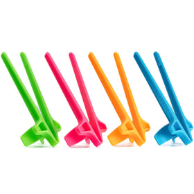 SNACTIV LITE neon 4pc bundle in hand for portable snacking during gaming