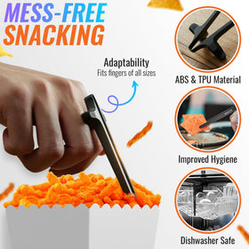 SNACTIV Pro soft-touch finger chopsticks grip securely on fingers
