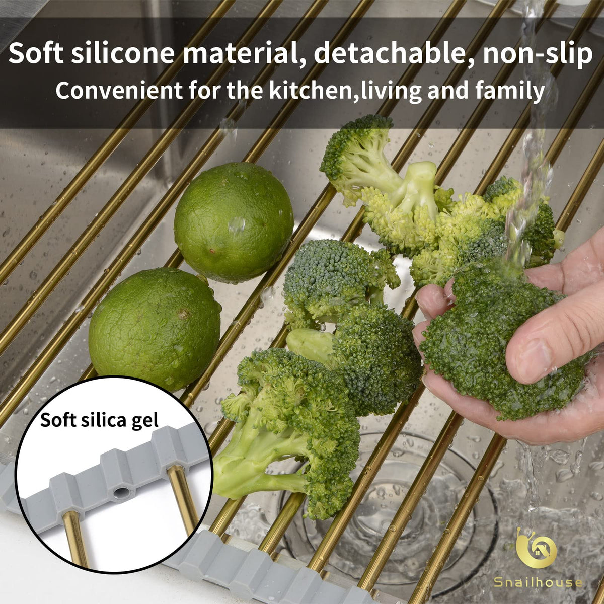 Fifteen tubes with silicone joints provide sturdy drainage stability.