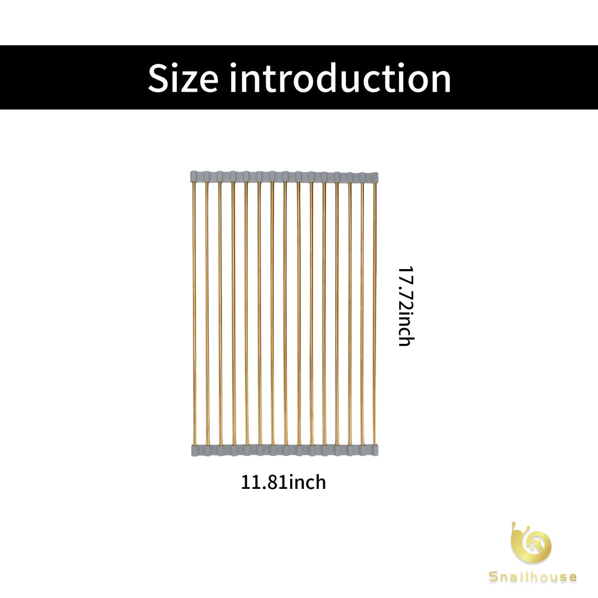 Snailhouse roll-up design over the sink, flexible counter space expansion.