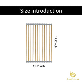 Snailhouse roll-up design over the sink, flexible counter space expansion.