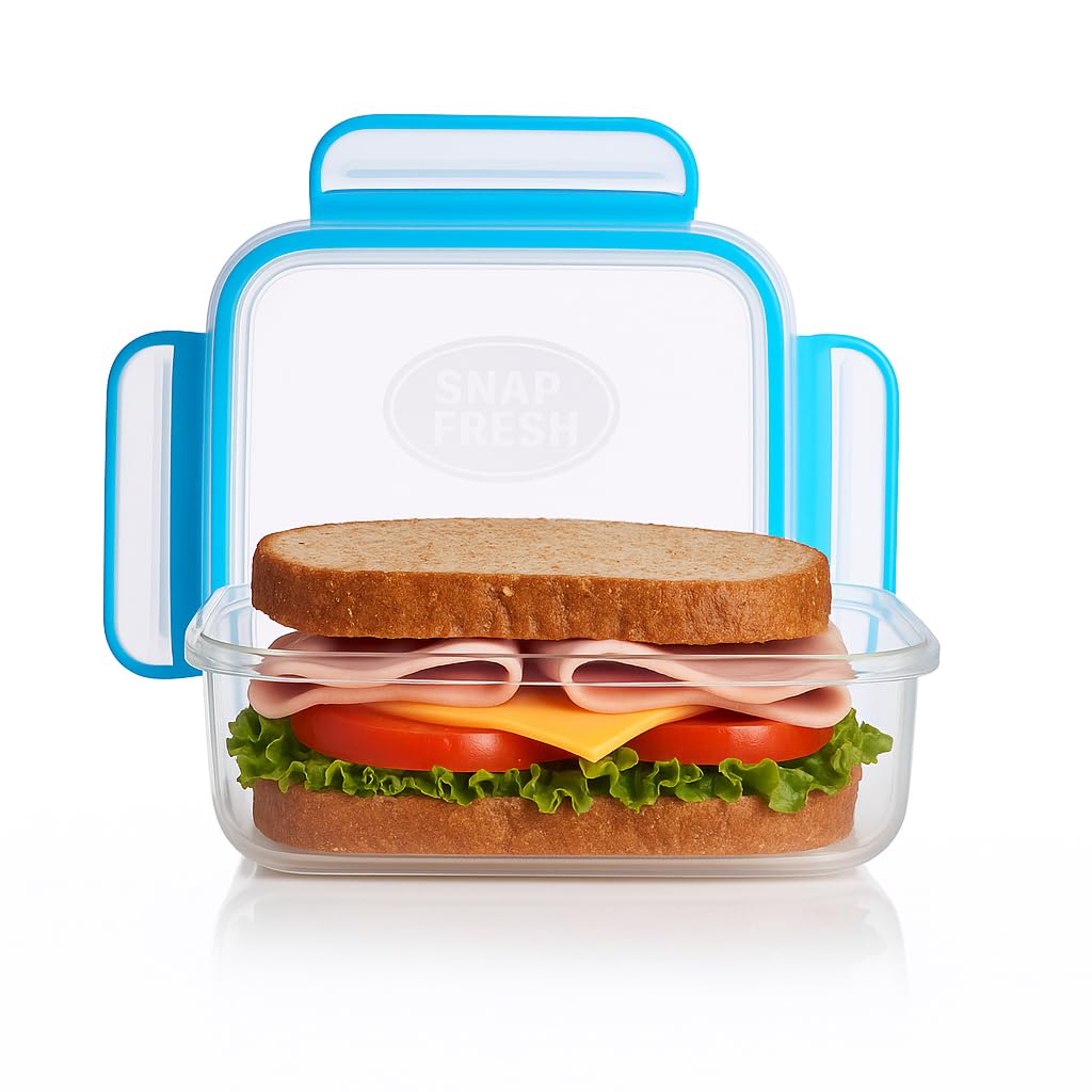 Snap Fresh airtight leakproof lid prevents spills during transport
