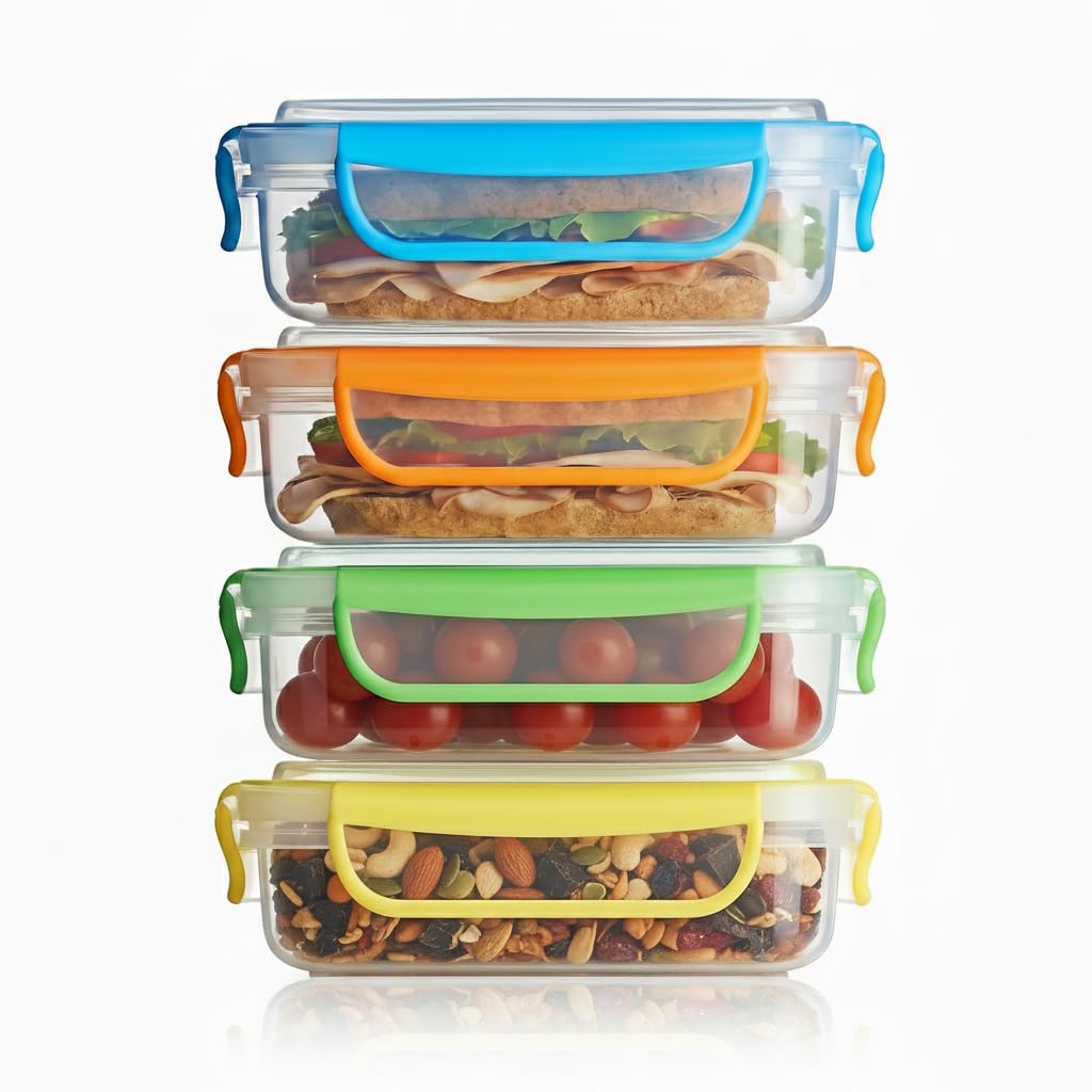 Snap Fresh semi-clear top and clear bottom for quick content check