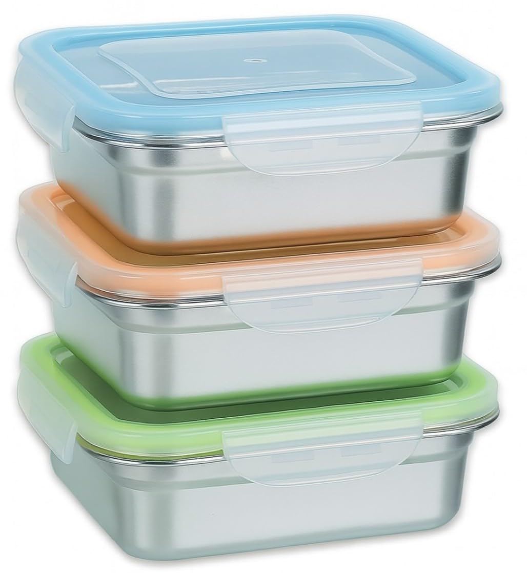 SnapMate 3-pack green-front highlights color-coded lids for organized snacks.