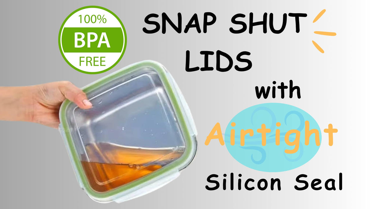 SnapMate airtight silicone seal keeps contents fresh during transport