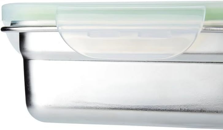 SnapMate meal-prep inside fridge demonstrates compact, stackable storage.