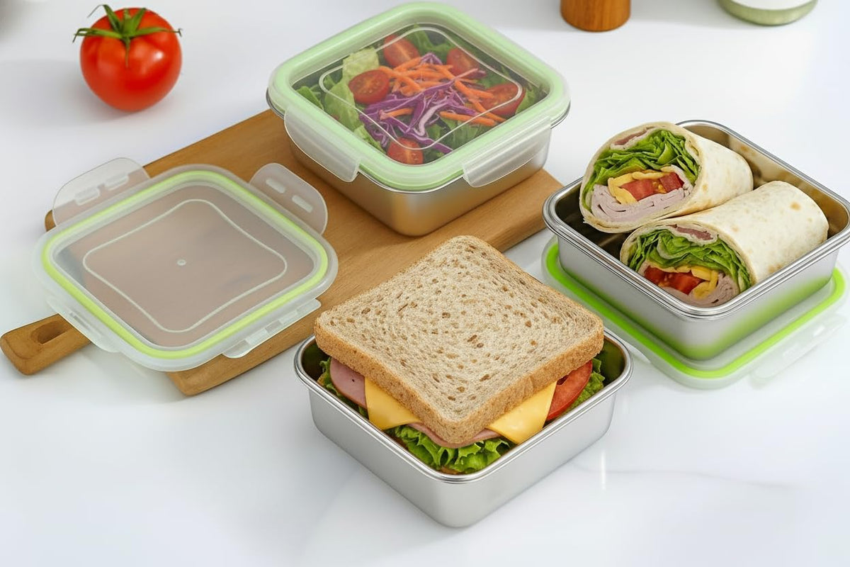 SnapMate snap-lock lid closeup shows BPA-free airtight seal for secure storage.