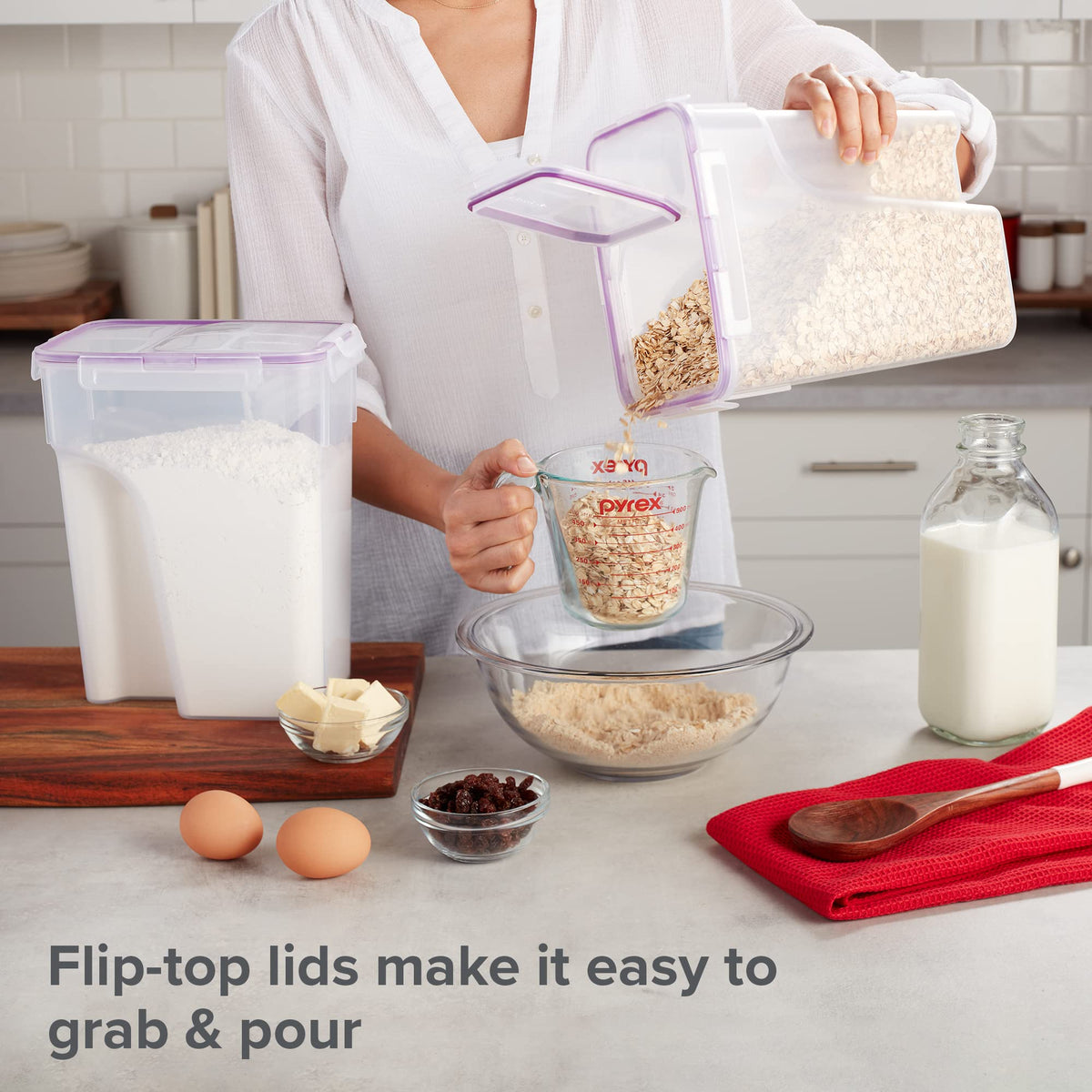 Snapware BPA-free plastic is safe for dishwasher top rack storage.