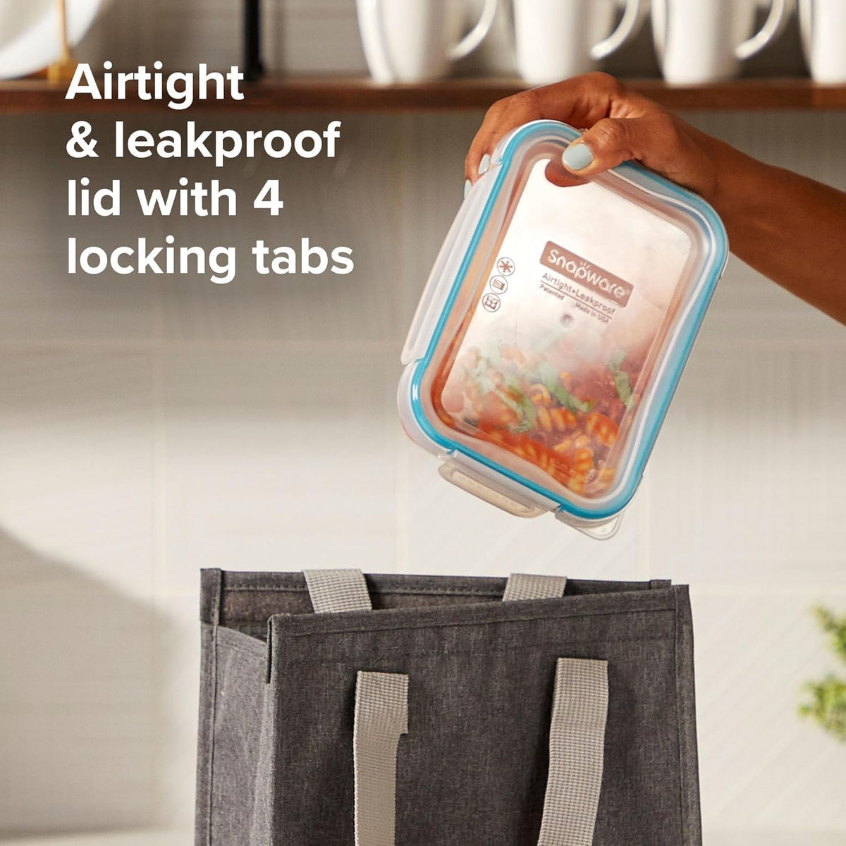 Snapware 1-cup round container ideal for snacks and sides