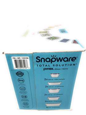 Glass storage containers, microwave-safe and refrigerator-safe for versatile use.