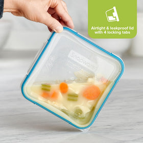 Snapware Total Solution 8.5-cup rectangular container suited for bulk meal prep