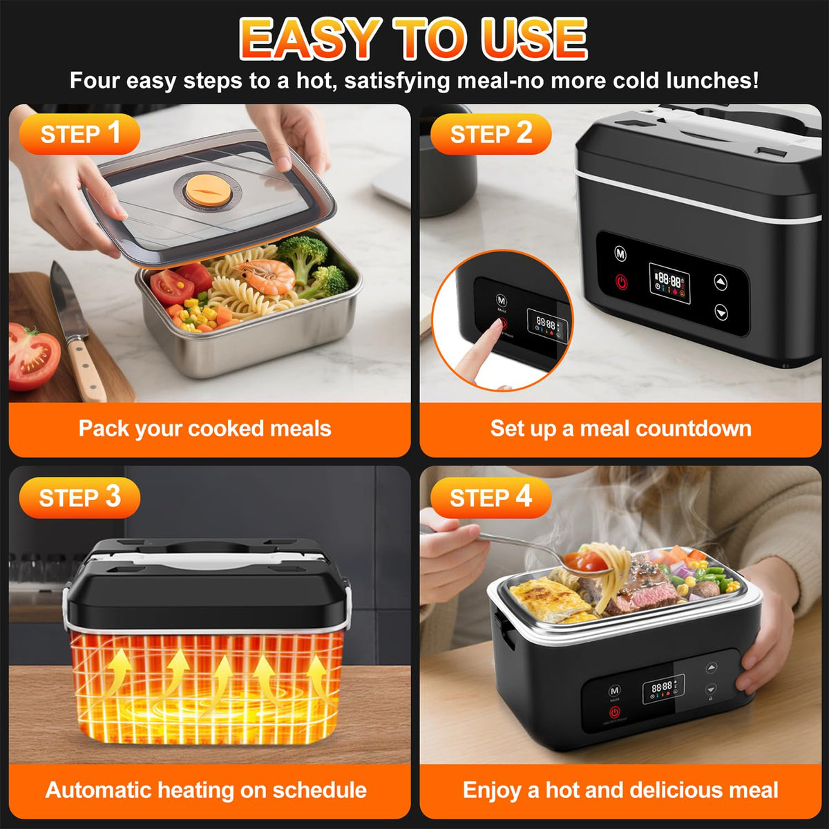 SNIFITAR 1.3 liter capacity lunch box ideal for hearty appetites