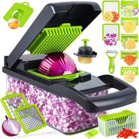SNIFITAR vegetable chopper with 8 blades for quick prep.
