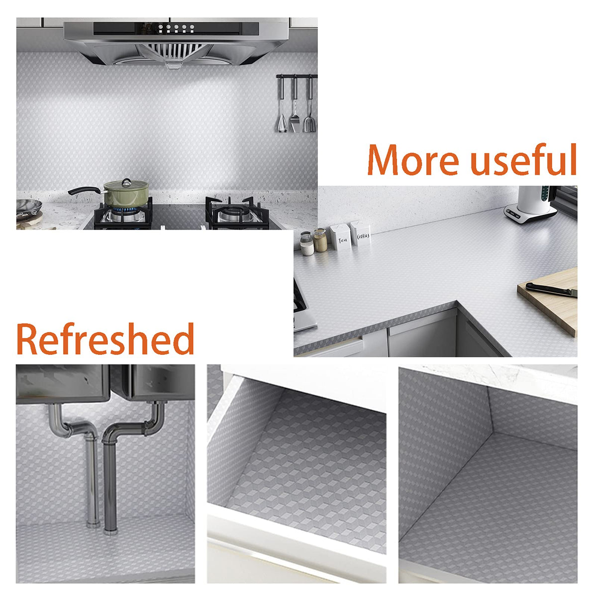 Snkxu waterproof and heat-resistant kitchen liner endures moisture and heat.