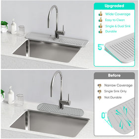Snoquir bathroom multiuse mat serves as a shelf for essentials.