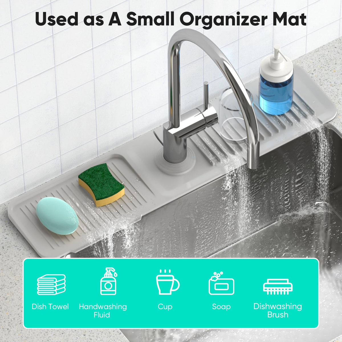 Snoquir cuttable hole design fits faucet without leaks.