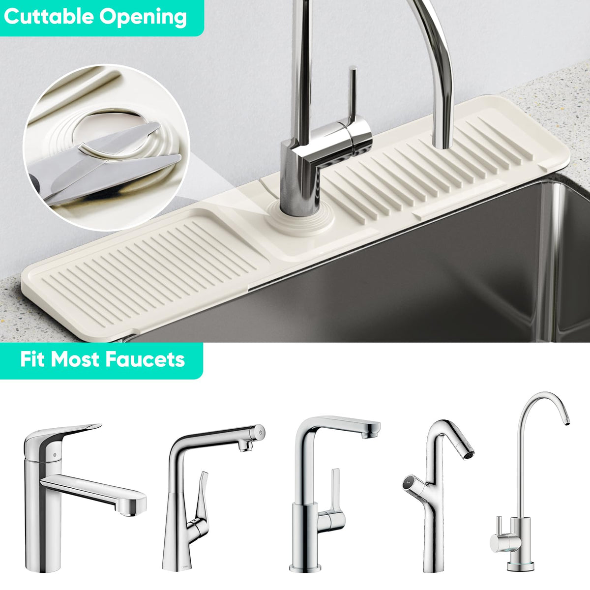 Snoquir bathroom setup using mat as shelf for toothbrush and sanitizer.