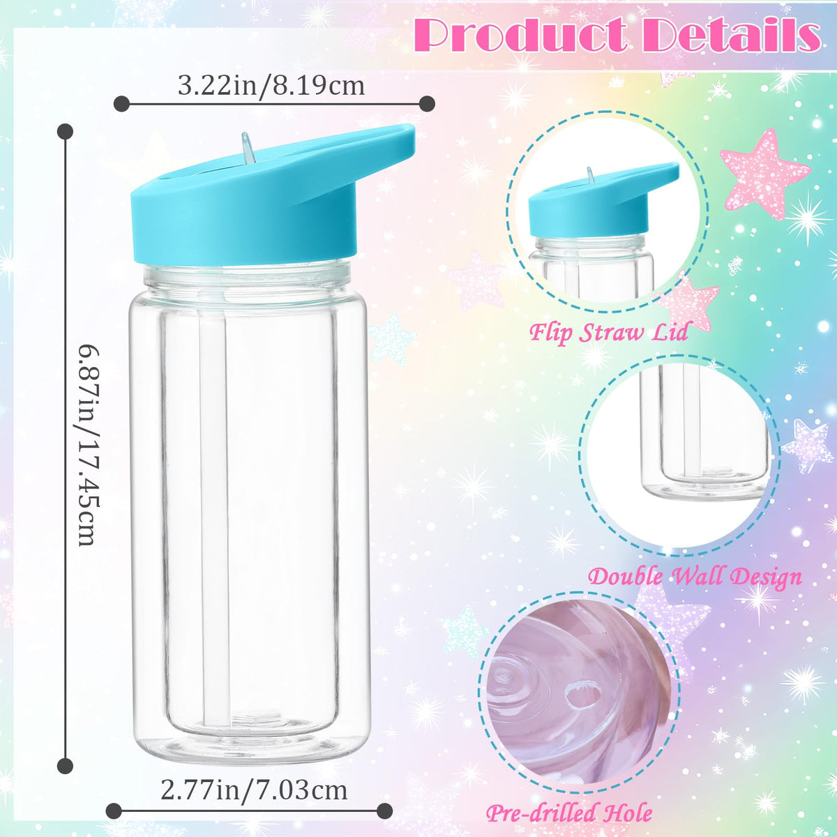 Snoverre snowglobe tumbler made from BPA-free material ensures safe sips for kids.