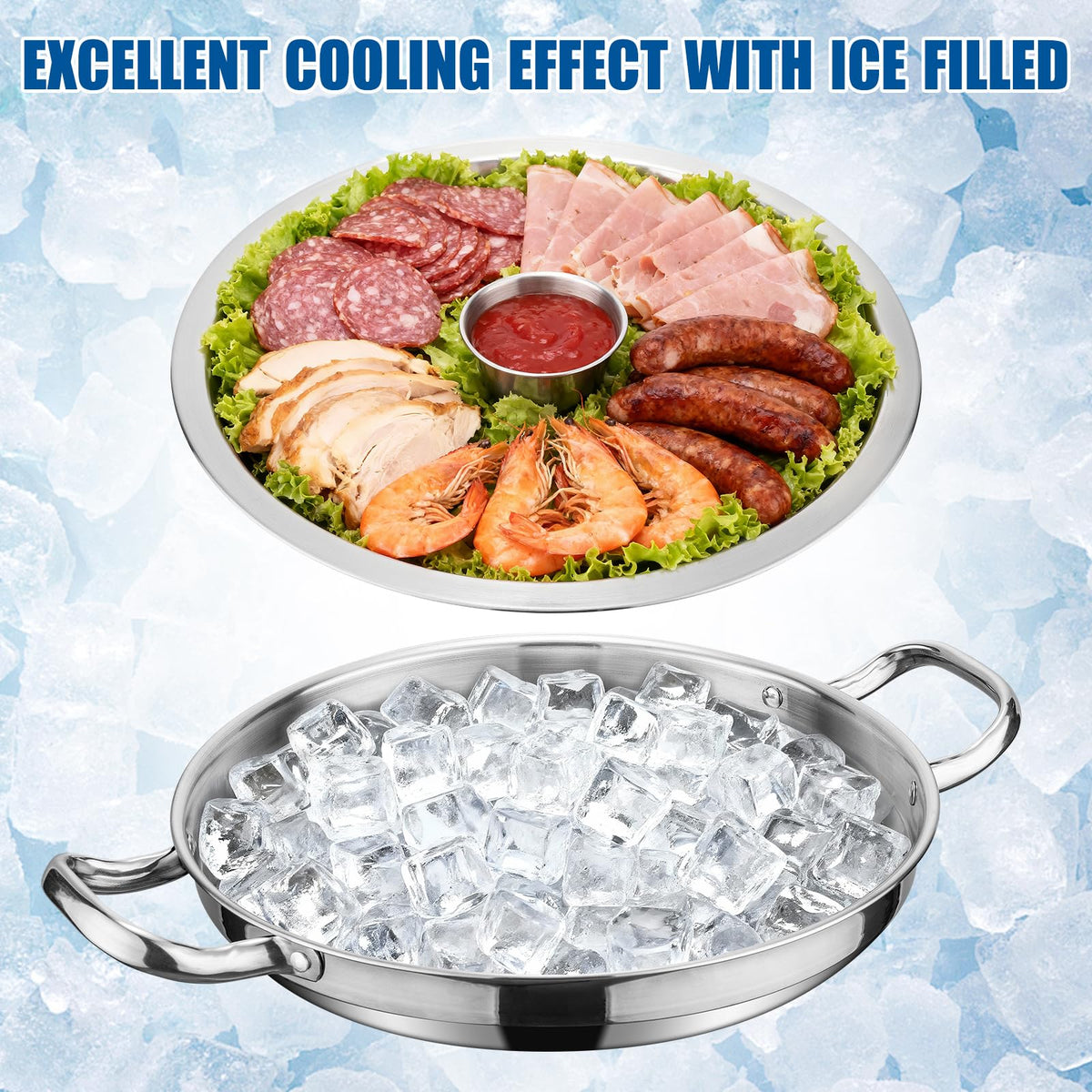 SNOW HARE detachable two-tier design enables stylish serving and easy setup.