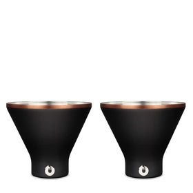 Snowfox premium martini glass keeps cocktails icy for longer.