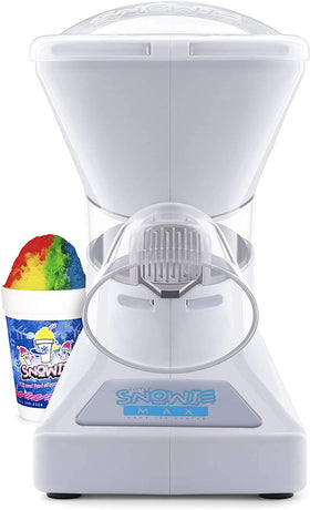 SNOWIE Little Snowie Max top view, sleek home shaved ice appliance on a counter.