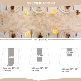 Snowkingdom all-purpose party decor gold suited for indoor and outdoor events