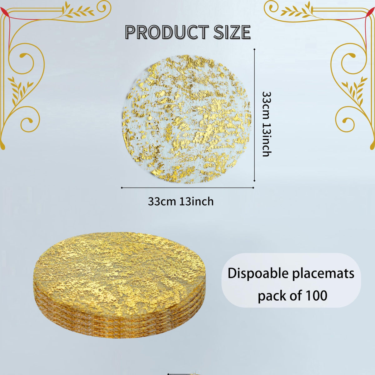 Snowkingdom disposable placemats for easy cleanup after celebrations.