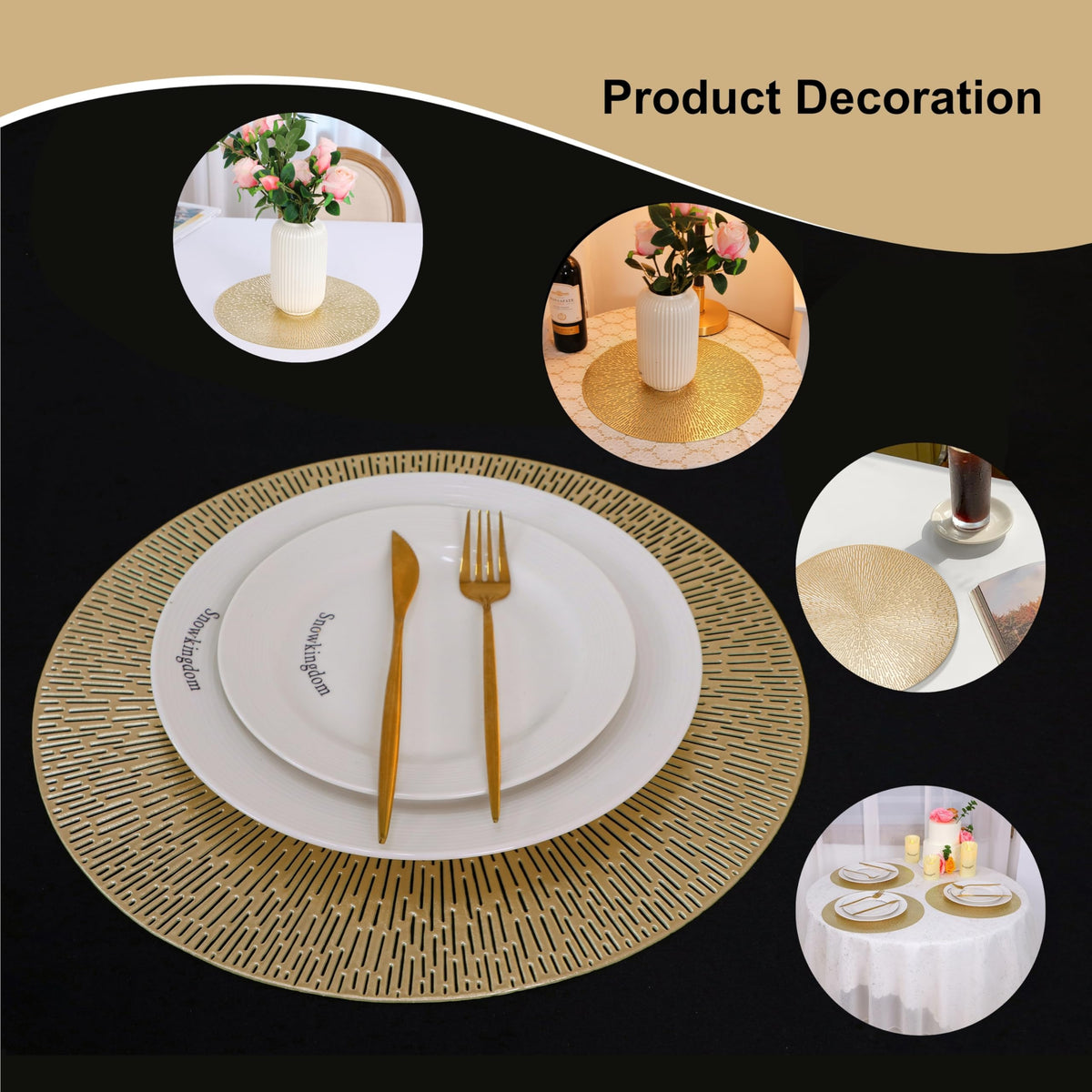 Snowkingdom placemats are washable and wipeable for easy cleanup.