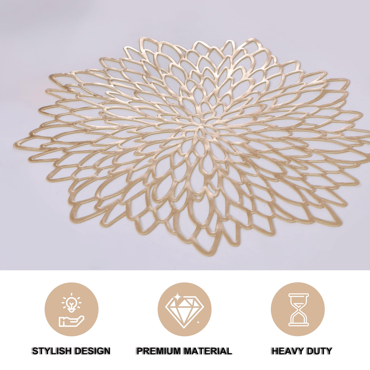 Snowkingdom heat resistant placemats protecting surfaces during warm dishes